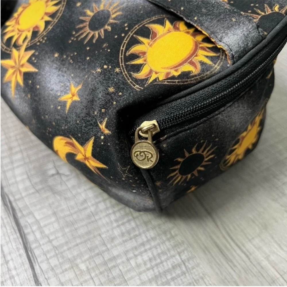 VTG OSCAR DE LA RENTA CELESTIAL SUN MOON STARS SOLAR TRAVEL COSMETIC MAKEUP CASE